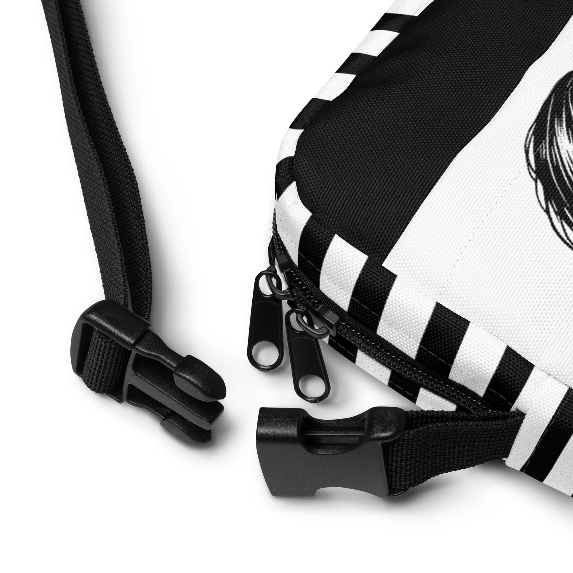 Gothic Girl Screaming Crossbody Bag Ventcore Outcry Utility Purse Goth Punk Grunge Shoulder Bag