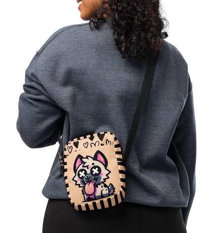 Cute Kawaii Hyena Crossbody Bag Weirdcore Goth Grunge Messenger Bag