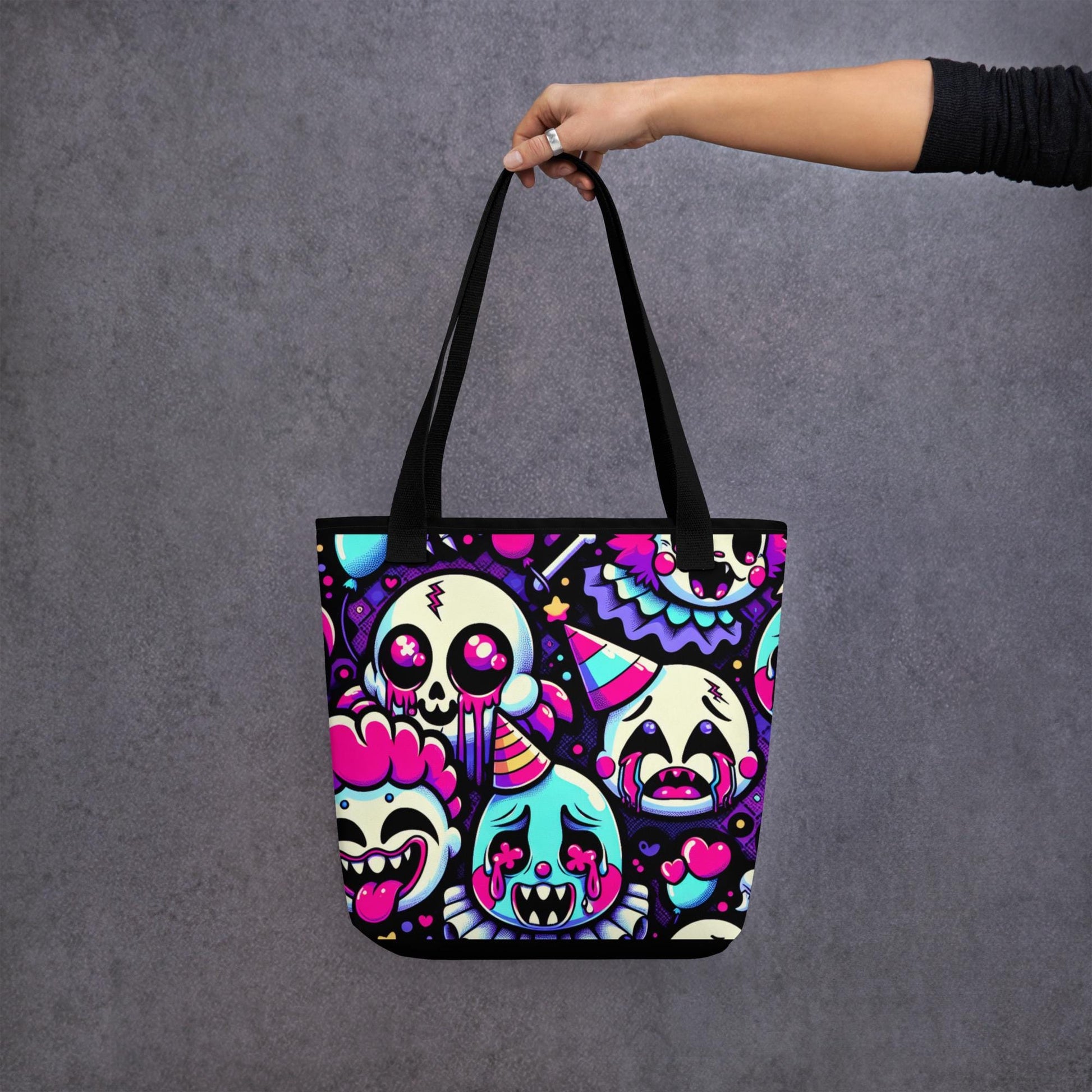 TOTE BAG Gothic Grunge Neon Goth Darkcore Weirdcore Ghost Gore Stuff Dark Aesthetic Halloween Tote Bag
