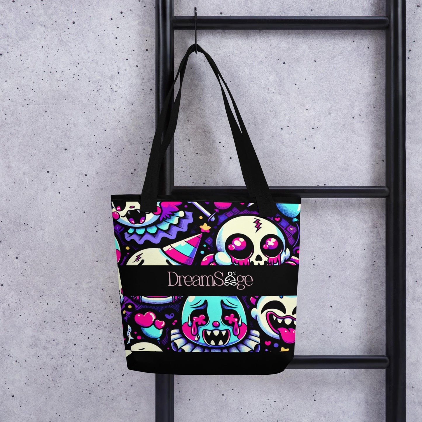 TOTE BAG Gothic Grunge Neon Goth Darkcore Weirdcore Ghost Gore Stuff Dark Aesthetic Halloween Tote Bag