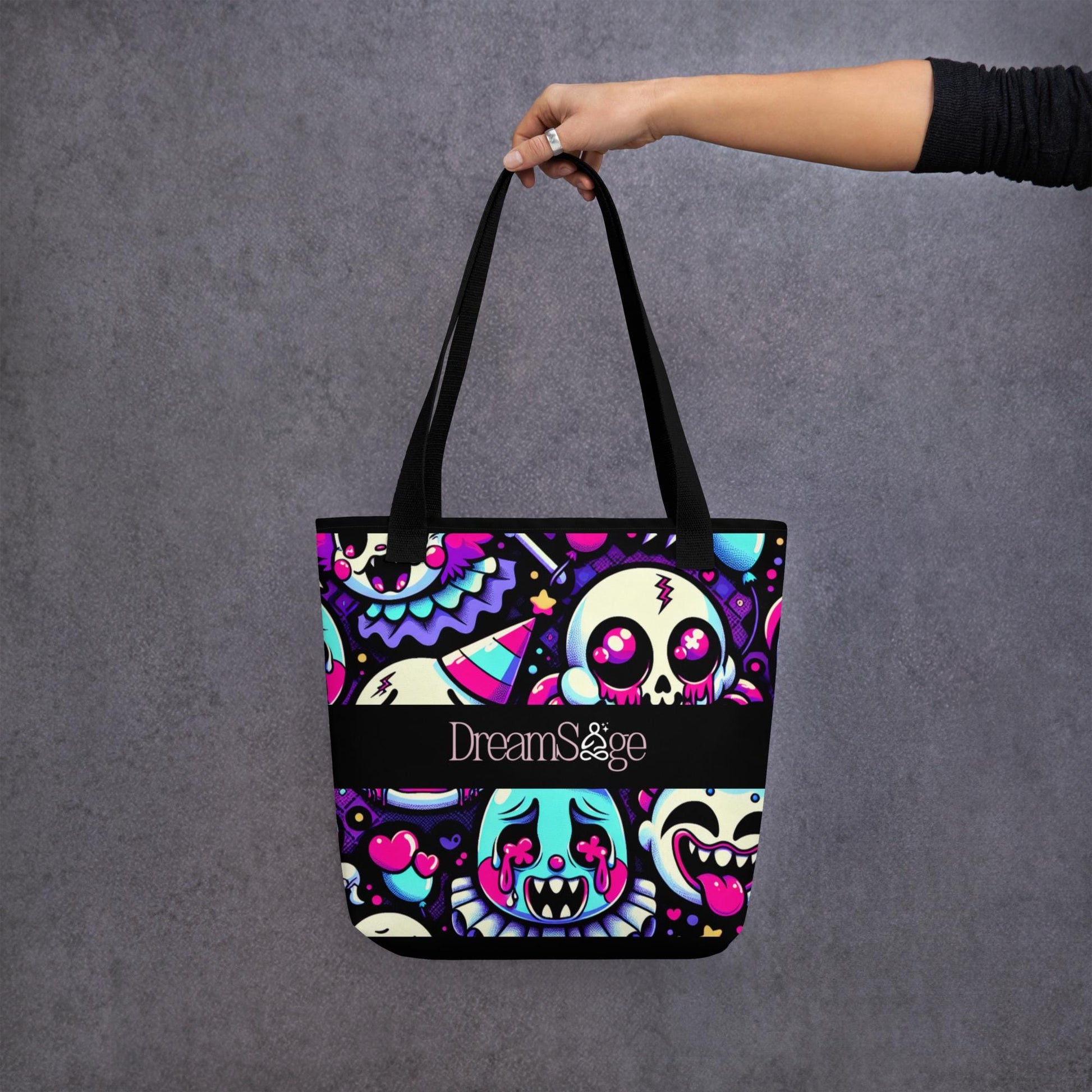 TOTE BAG Gothic Grunge Neon Goth Darkcore Weirdcore Ghost Gore Stuff Dark Aesthetic Halloween Tote Bag