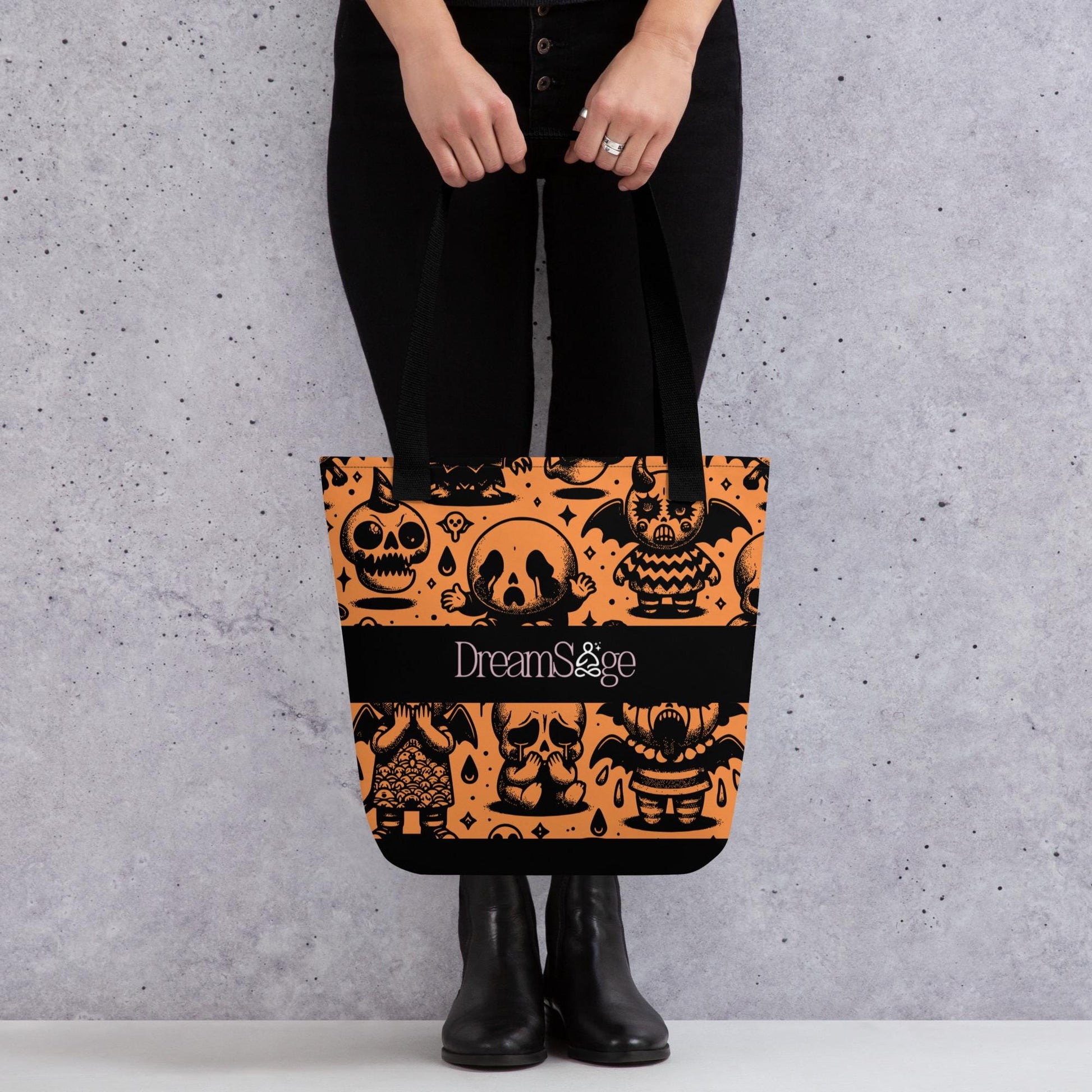 TOTE BAG Gothic Grunge Neon Goth Darkcore Weirdcore Ghost Gore Stuff Dark Aesthetic Halloween Trick or Treat Tote Bag