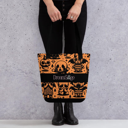 TOTE BAG Gothic Grunge Neon Goth Darkcore Weirdcore Ghost Gore Stuff Dark Aesthetic Halloween Trick or Treat Tote Bag