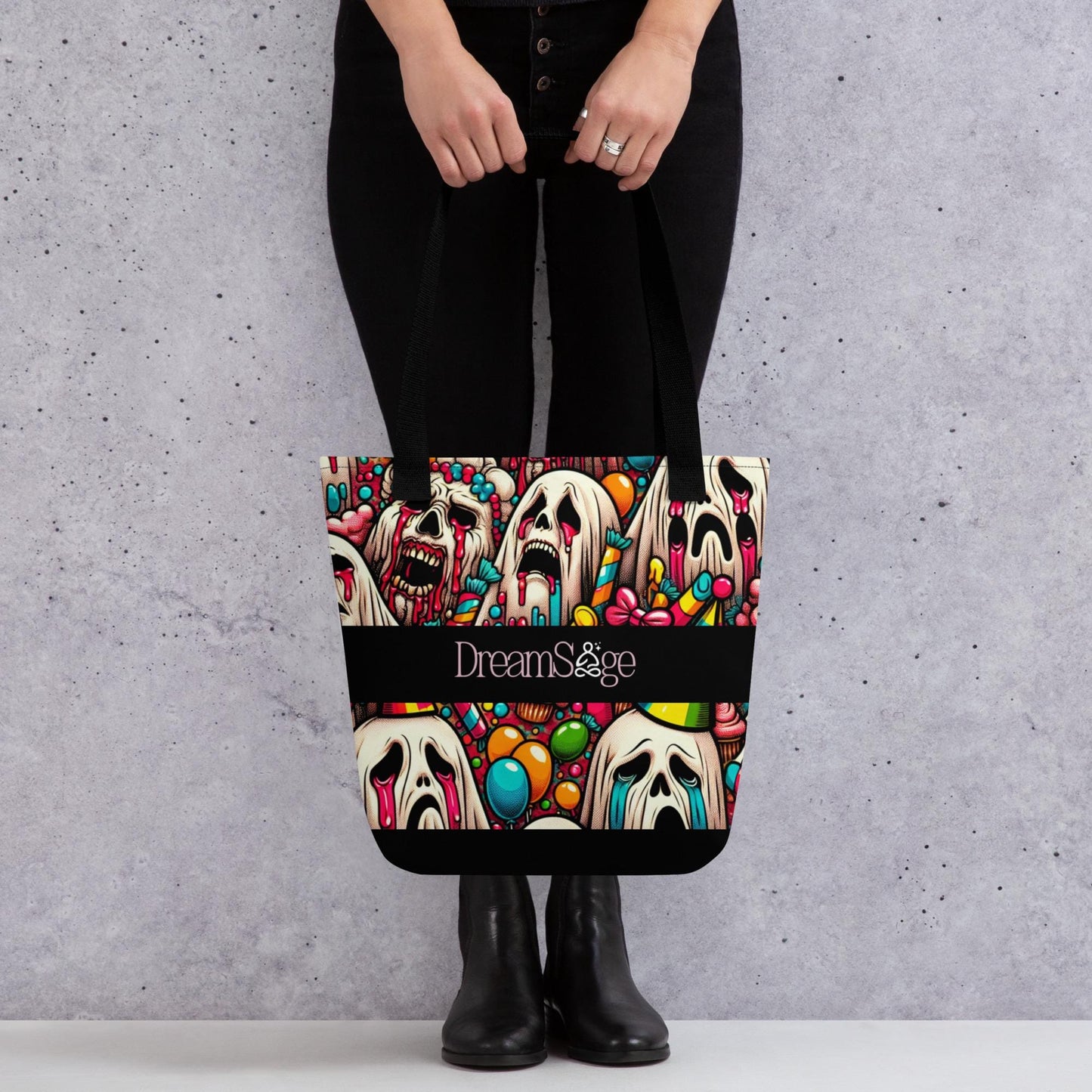 TOTE BAG Gothic Grunge Darkcore Weirdcore Ghost Gore Creepy Stuff Dark Aesthetic Halloween Tote Bag