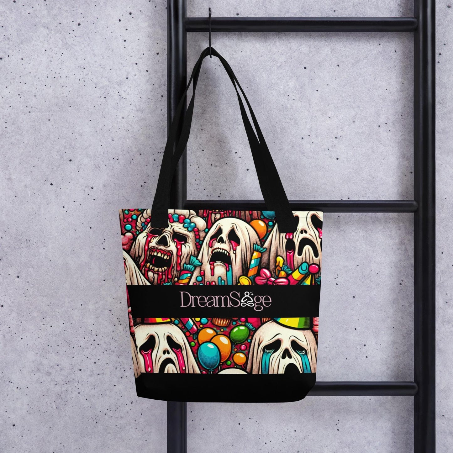 TOTE BAG Gothic Grunge Darkcore Weirdcore Ghost Gore Creepy Stuff Dark Aesthetic Halloween Tote Bag