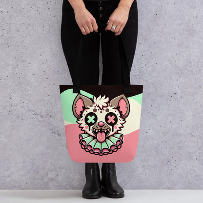 TOTE BAG Gothic Grunge Pastel Goth Weirdcore Clown Hyena Creepy Cute Tote Bag