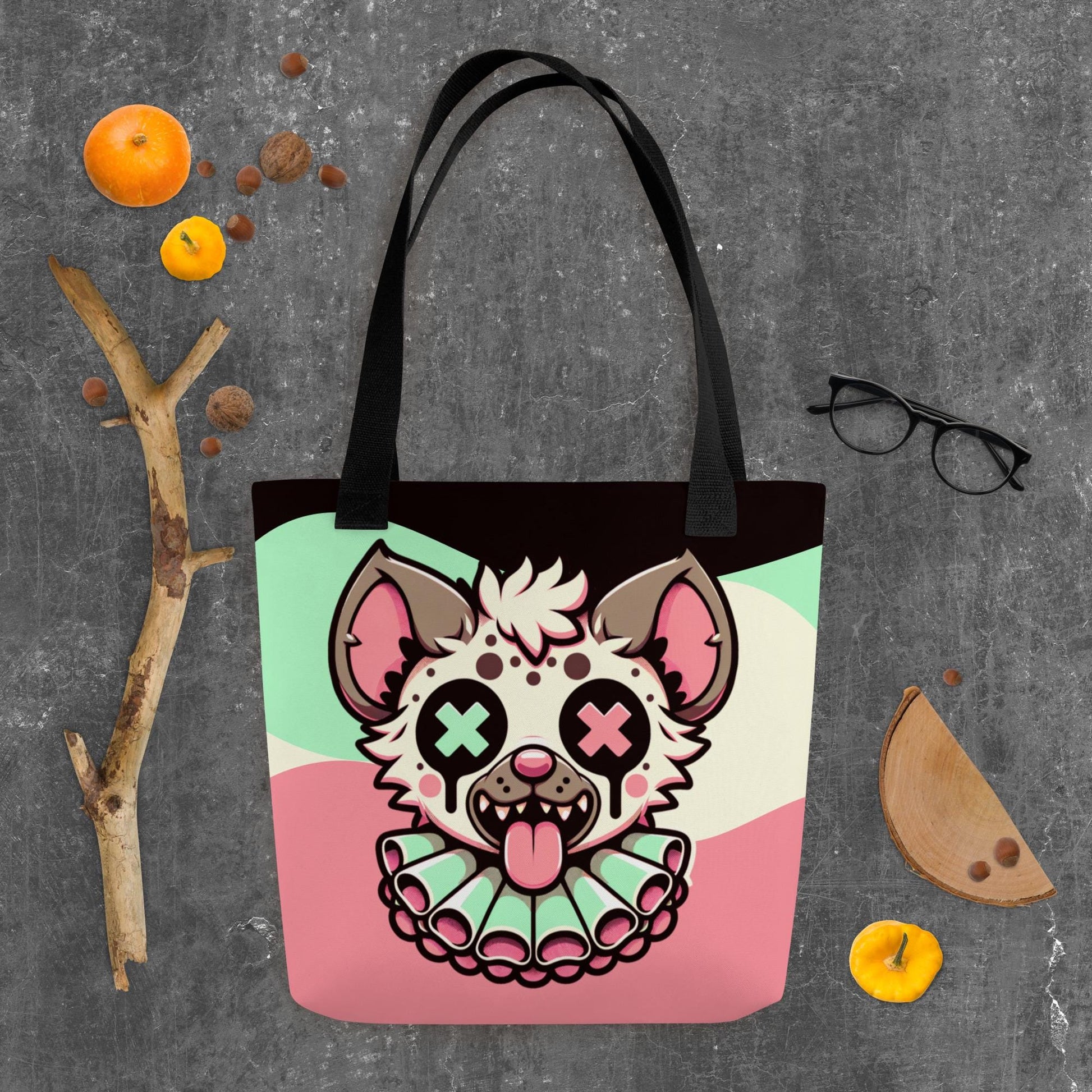 TOTE BAG Gothic Grunge Pastel Goth Weirdcore Clown Hyena Creepy Cute Tote Bag