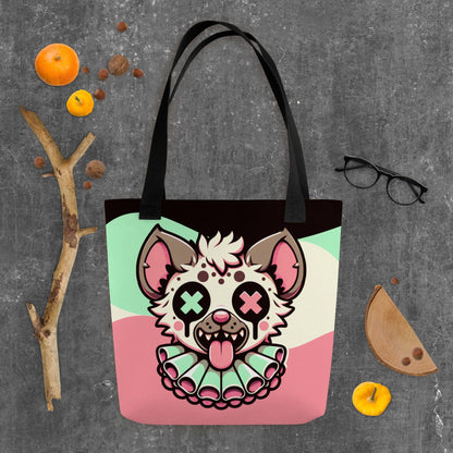 TOTE BAG Gothic Grunge Pastel Goth Weirdcore Clown Hyena Creepy Cute Tote Bag