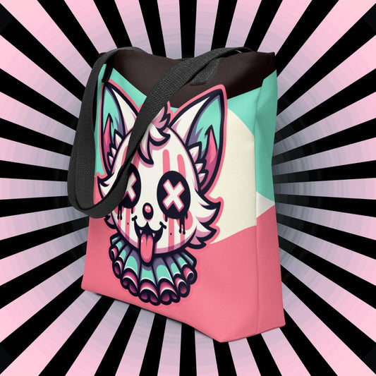 TOTE BAG Gothic Grunge Pastel Goth Weirdcore Gore Clown Fox Creepy Cute Tote Bag
