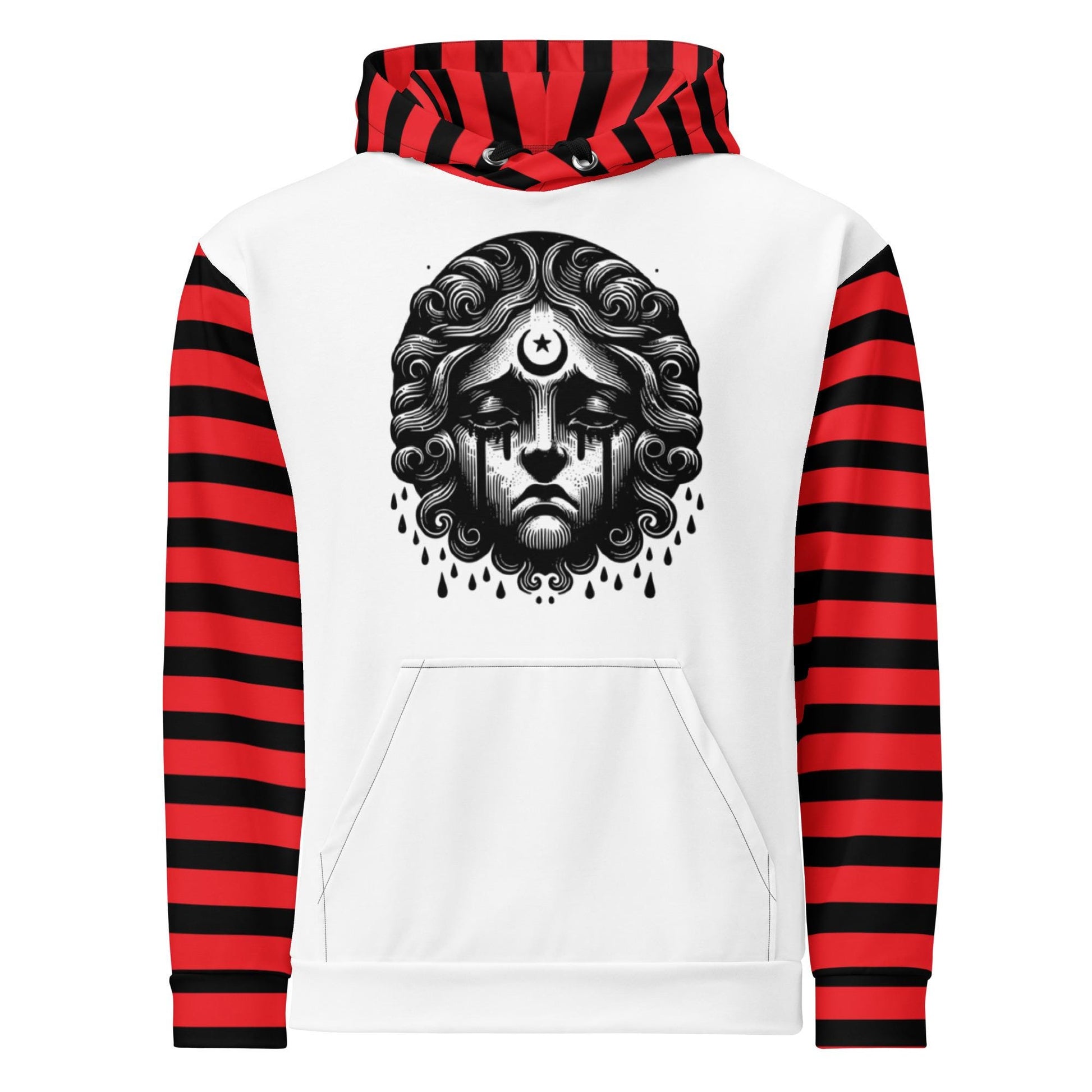 Gothic Cherub Graphic Grunge Y2K Long Sleeve Punkrock Unisex Hoodie