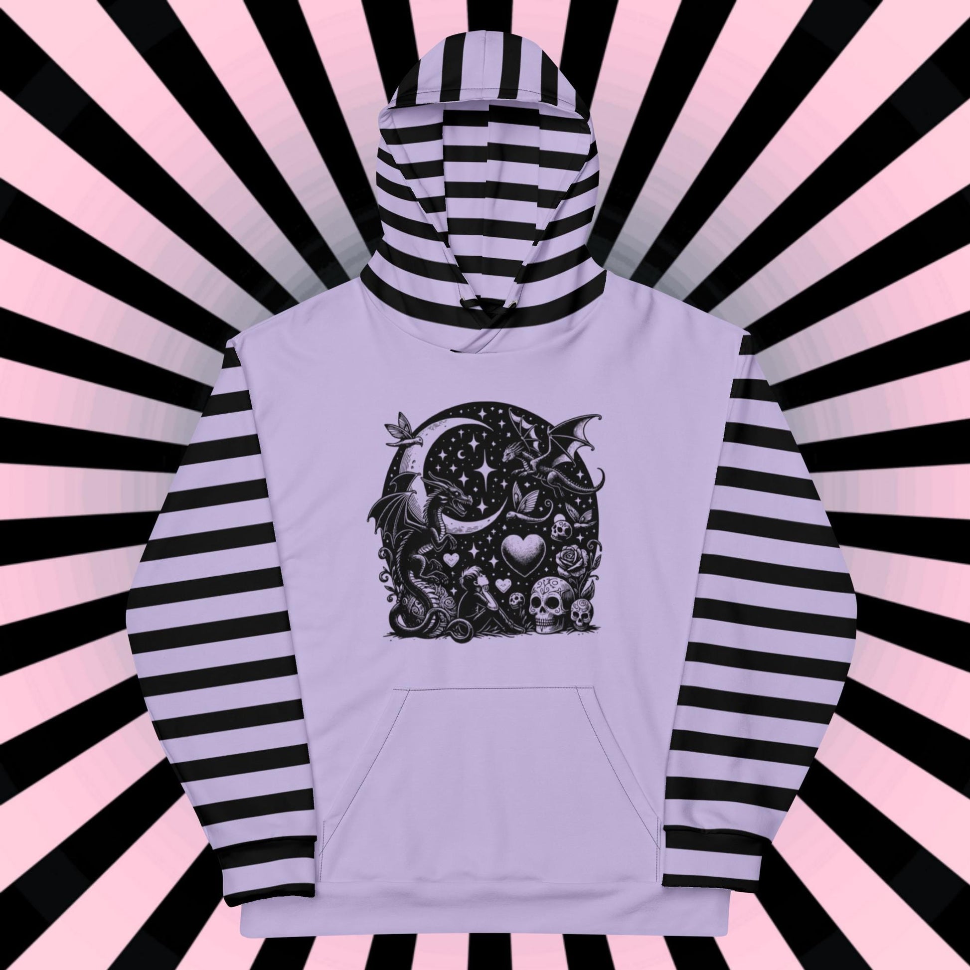 Gothic Fairytale Pastel Goth Unisex Y2K Hoodie Long Sleeve Hooded Sweater