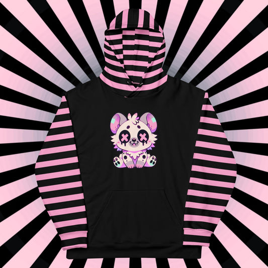 Pastel Goth Grunge Y2K Hyena Unisex Hoodie Weirdcore Gothic Kidcore Hyena Graphic Long Sleeve Hoodie