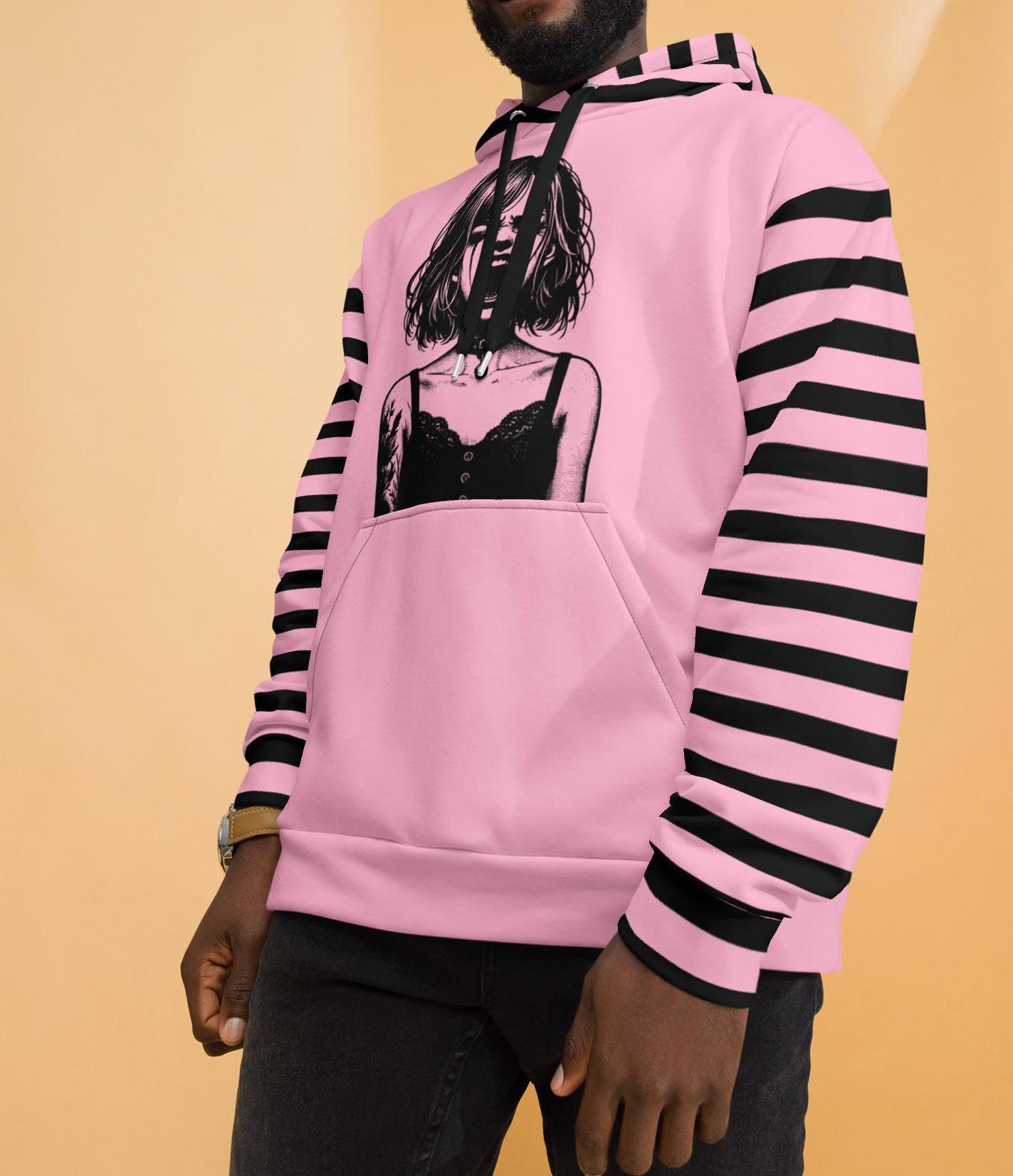 Pastel Goth Screaming Gothic Girl Ventcore Y2K Grunge Unisex Hoodie