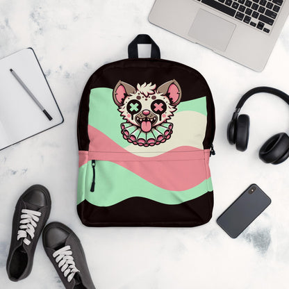 Grunge Weirdcore Hyena Clown Bookbag Pastel Goth Clowncore Gore Knap Sack Book School Bag