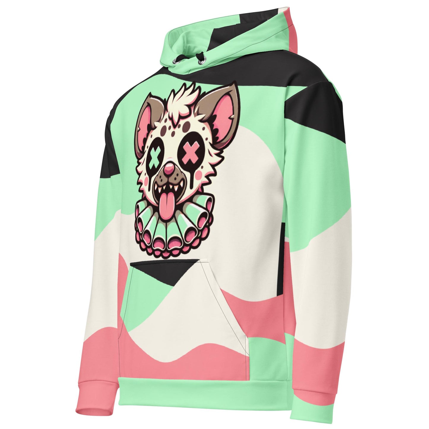 Graphic Weirdcore Creepy Hyena Clown Unisex Hoodie Y2K Clowncore Grunge Pastel Goth Hoodie Sweatshirt