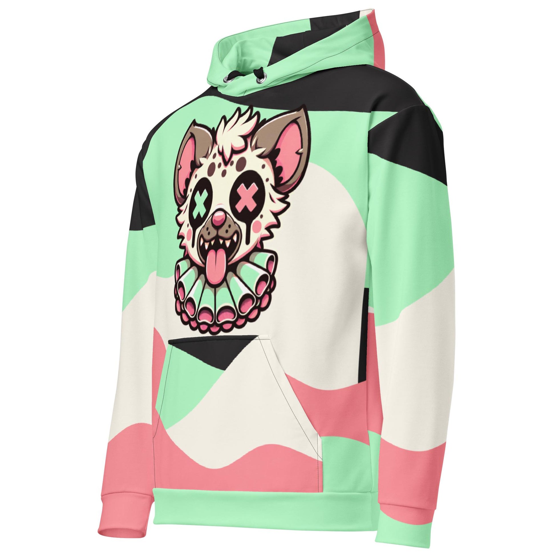 Graphic Weirdcore Creepy Hyena Clown Unisex Hoodie Y2K Clowncore Grunge Pastel Goth Hoodie Sweatshirt
