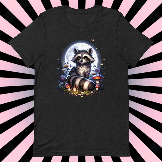 Whimsical Raccoon Shirt, Whimsigoth T-Shirt, Goblincore Tee, Graphic Tee, Animal Lover Shirt, Weird Stuff, Vintage Art