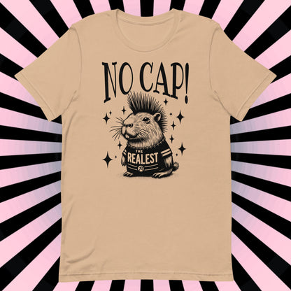 Capybara Shirt No Cap Shirt Weirdcore Tee Punkrock Tee Y2K Dark Aesthetic Weird Stuff Unique Gift