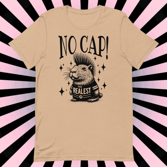 Capybara Shirt No Cap Shirt Weirdcore Tee Punkrock Tee Y2K Dark Aesthetic Weird Stuff Unique Gift