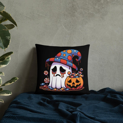 Two Sided Sad Ghosts Throw Pillow Grunge Goth Room Decor Ghosts Decorative Pillow