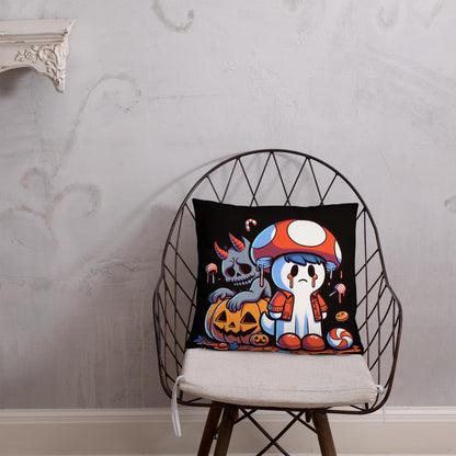 Two Sided Sad Ghosts Throw Pillow Grunge Goth Room Decor Ghosts Decorative Pillow