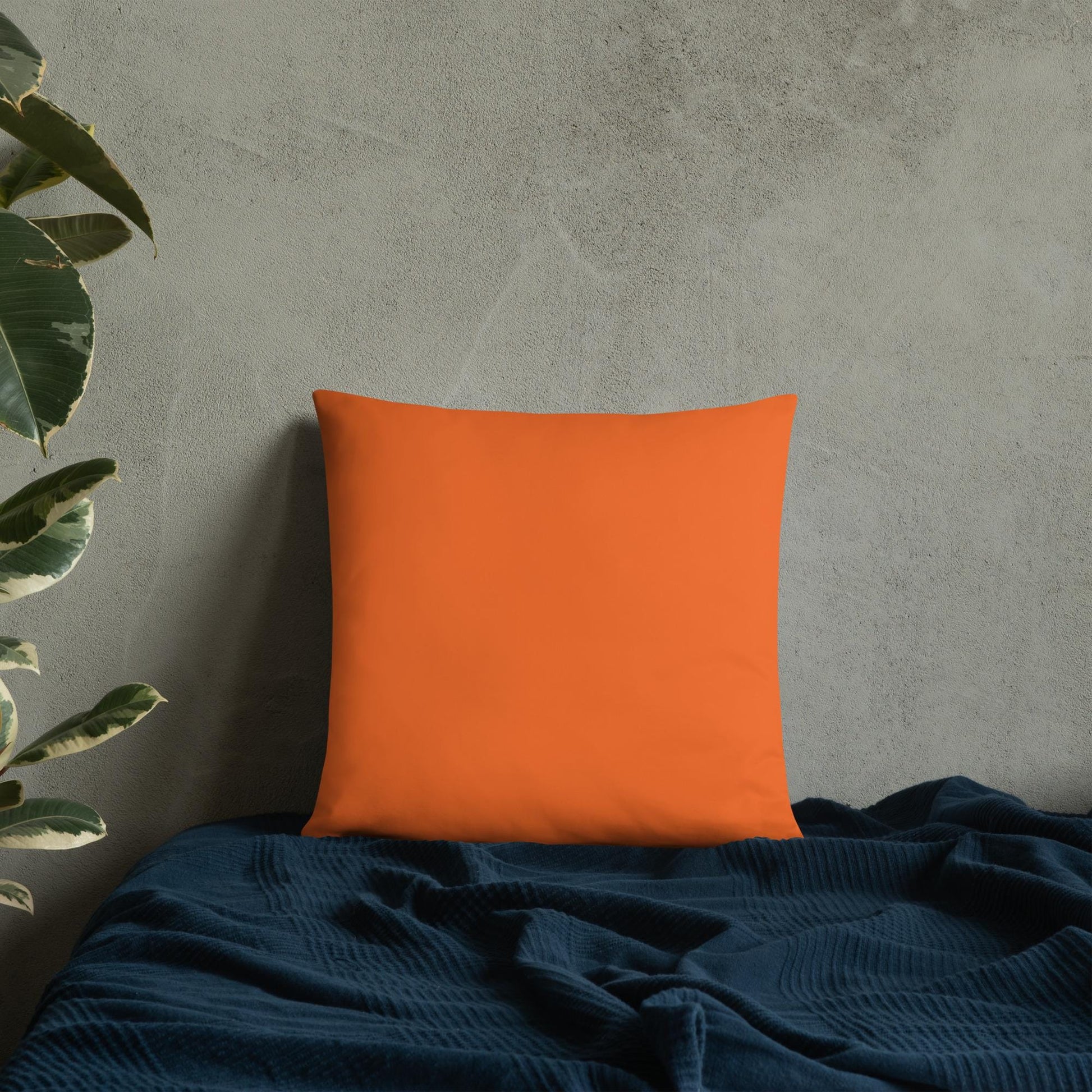 Creepy Cute Orange and Black Clown Ghosts Throw Pillow Grunge Goth Halloween Room Decor Decorative Pillow