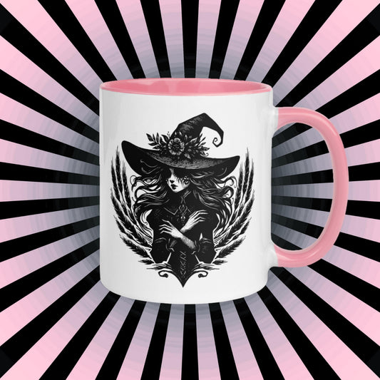 Colorful Mug Gothic Etching Grunge Y2K Goth Wheat Witch Darkcore Microwave and Dishwasher Safe Coffee Tea Mug