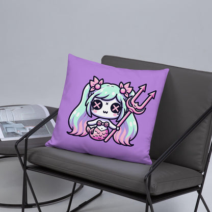 Weirdcore Mermaid Pastel Goth Throw Pillow Grunge Home Decor Mermaid Decorative Pillow