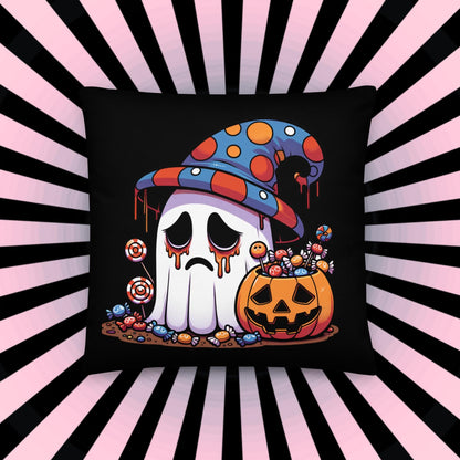 Two Sided Sad Ghosts Throw Pillow Grunge Goth Room Decor Ghosts Decorative Pillow
