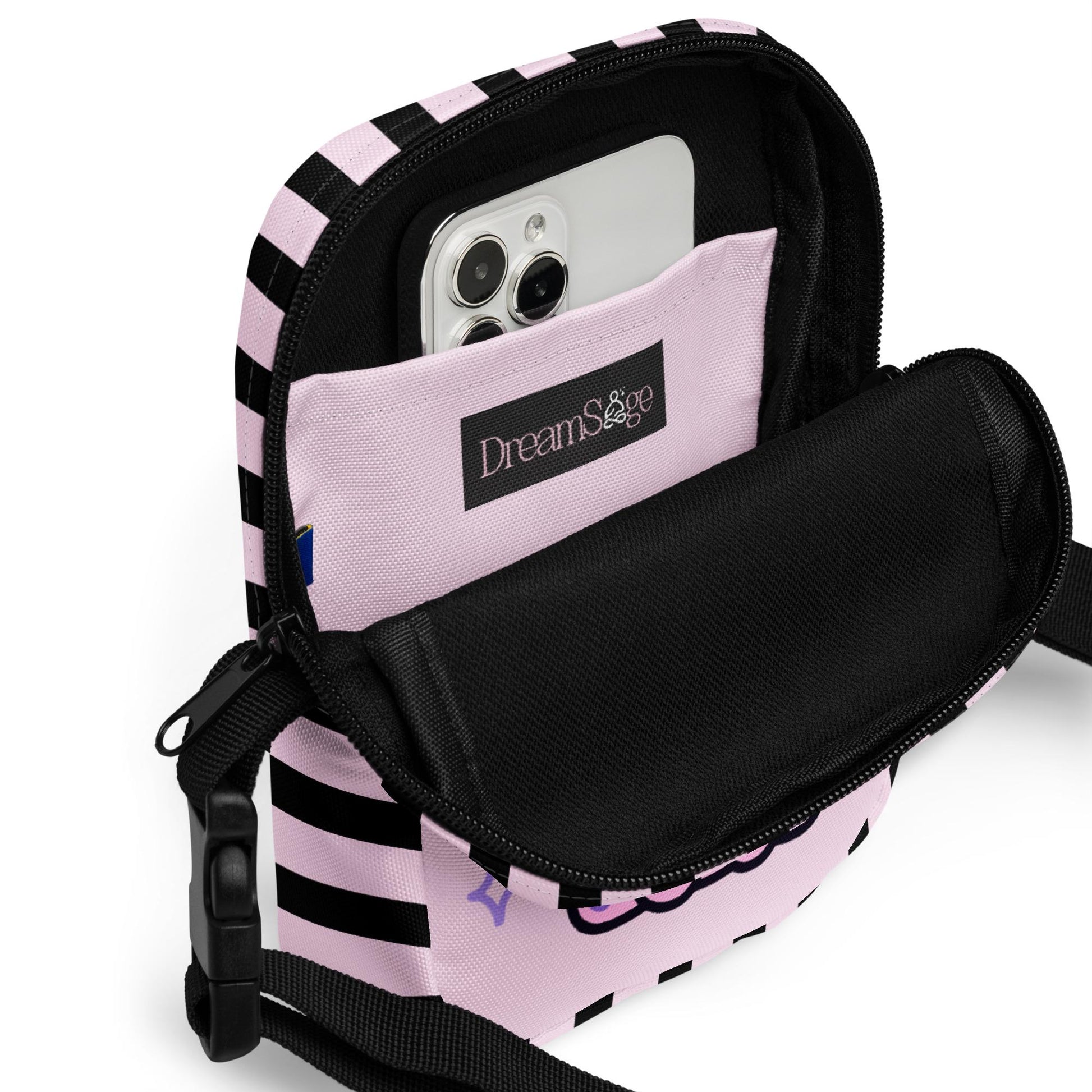 Creepy Cute Pastel Goth Puppy Dog Crossbody Bag Weirdcore Grunge Kawaii Purse Shoulder Bag