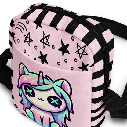 Cute Kawaii Unicorn Crossbody Bag Pastel Goth Weirdcore Grunge Shoulder Sling Purse Bag