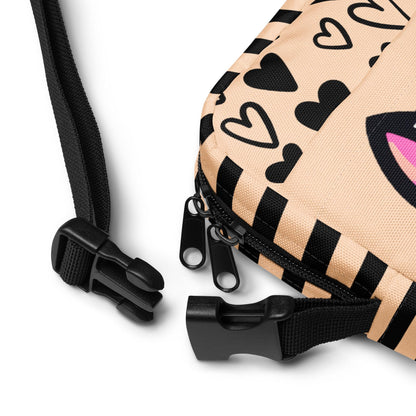 Cute Kawaii Hyena Crossbody Bag Weirdcore Goth Grunge Messenger Bag