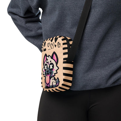 Cute Kawaii Hyena Crossbody Bag Weirdcore Goth Grunge Messenger Bag
