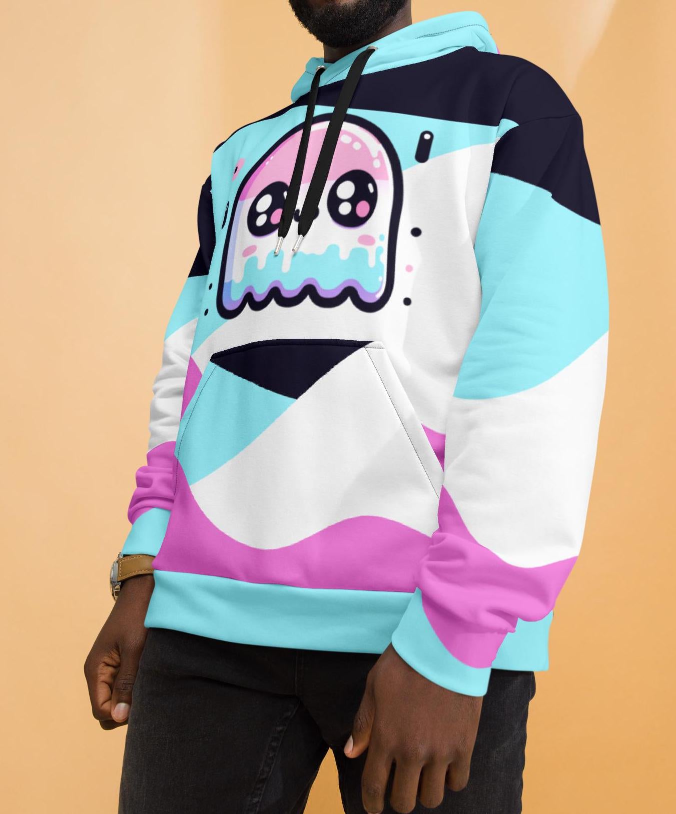Graphic Weirdcore Cute Trippy Ghost Unisex Hoodie Y2K Grunge Pastel Goth  Kidcore Hoodie
