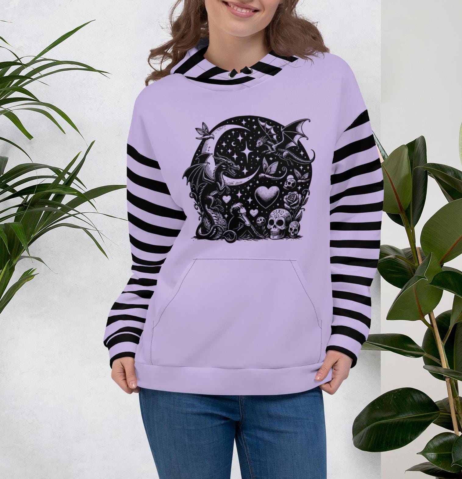 Gothic Fairytale Pastel Goth Unisex Y2K Hoodie Long Sleeve Hooded Sweater