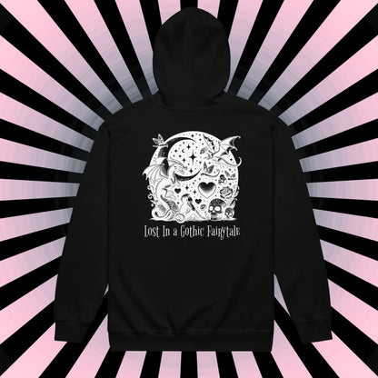 Zip Up Hoodie Goth Jacket Whimsigoth Fairy Grunge Y2K Hoodie Full Zip Dreamcore Apparel Whimsigoth Clothing