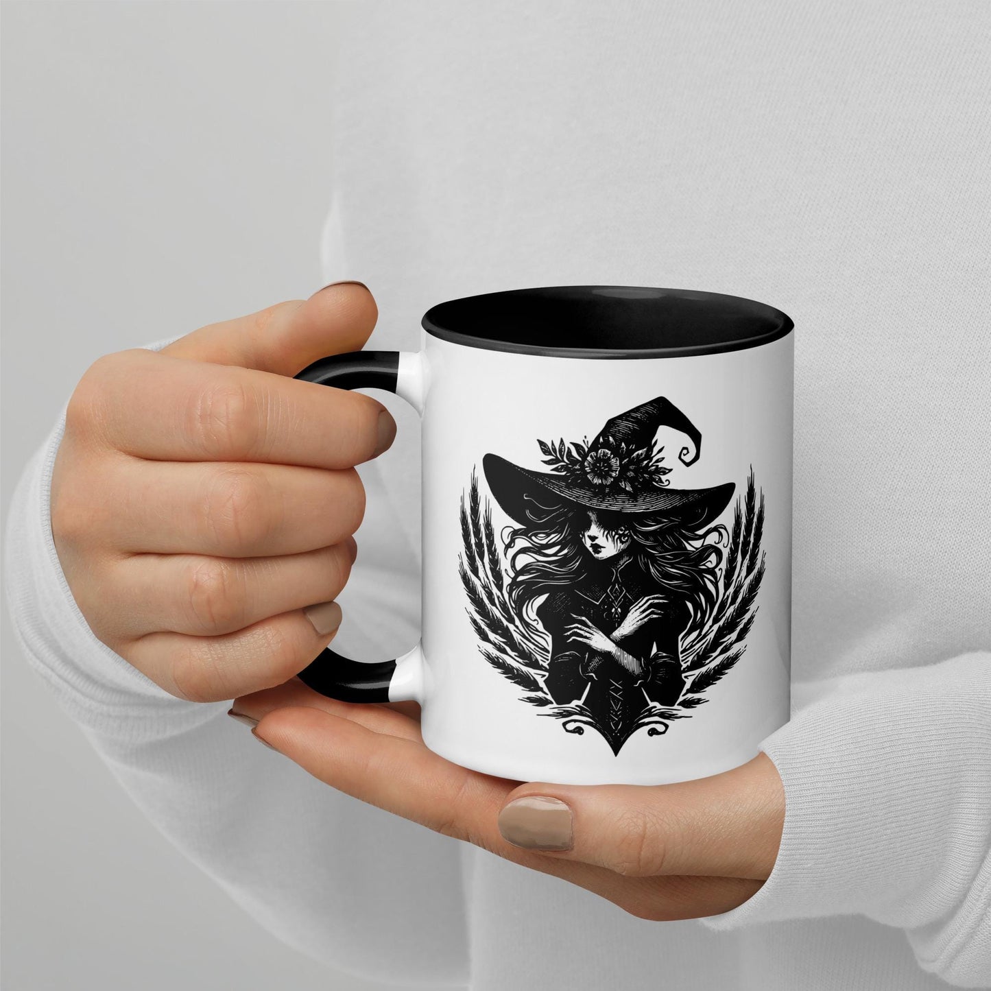 Colorful Mug Gothic Etching Grunge Y2K Goth Wheat Witch Darkcore Microwave and Dishwasher Safe Coffee Tea Mug
