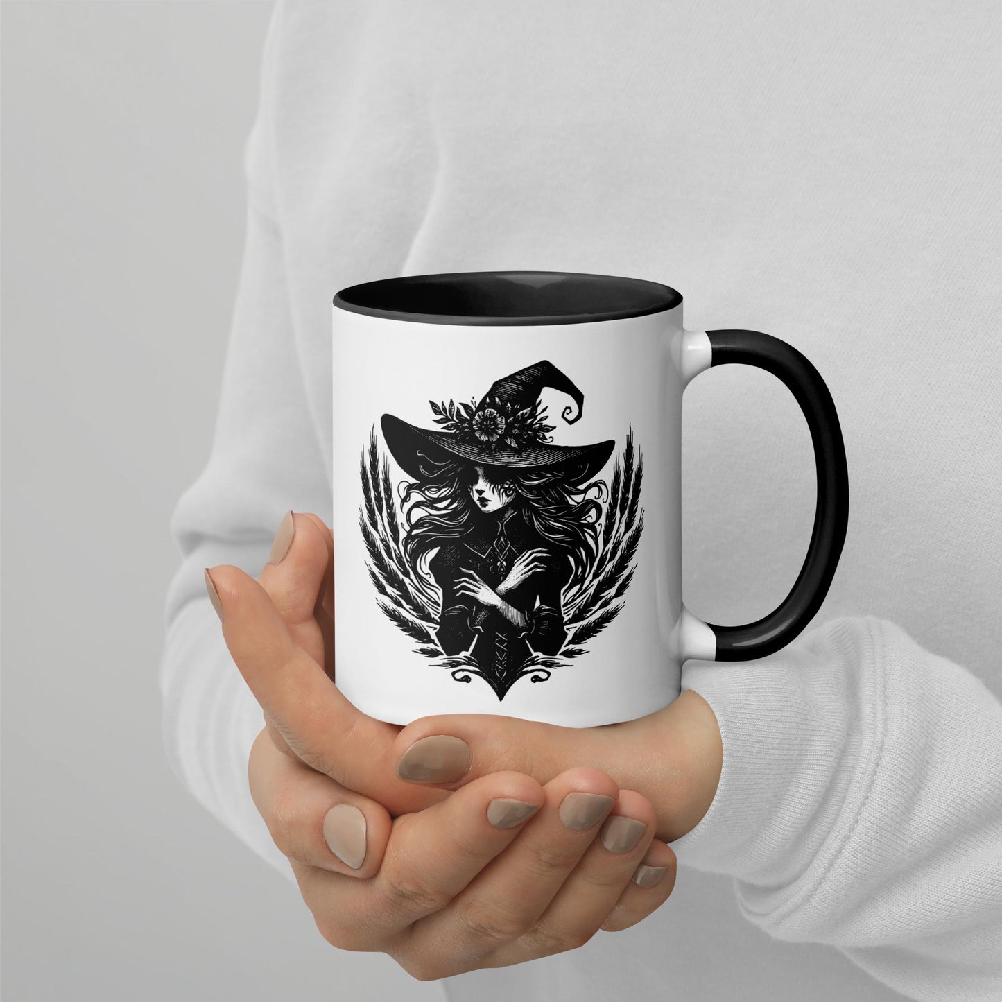 Colorful Mug Gothic Etching Grunge Y2K Goth Wheat Witch Darkcore Microwave and Dishwasher Safe Coffee Tea Mug