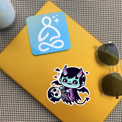 Spooky Cute Vampire Demon Boy Horror Weirdcore Goth Bubble-free Waterproof Vinyl Sticker