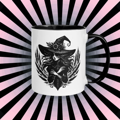 Colorful Mug Gothic Etching Grunge Y2K Goth Wheat Witch Darkcore Microwave and Dishwasher Safe Coffee Tea Mug