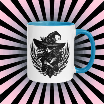 Colorful Mug Gothic Etching Grunge Y2K Goth Wheat Witch Darkcore Microwave and Dishwasher Safe Coffee Tea Mug