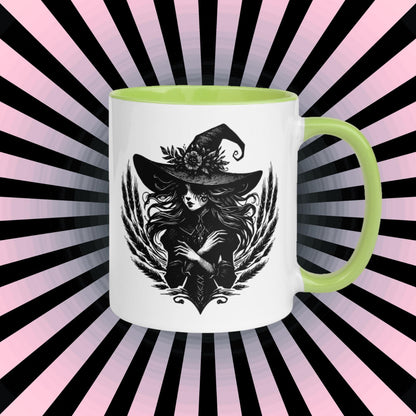 Colorful Mug Gothic Etching Grunge Y2K Goth Wheat Witch Darkcore Microwave and Dishwasher Safe Coffee Tea Mug