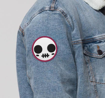 Spooky Cute Skull Weirdcore Grunge Goth Embroidered Patch