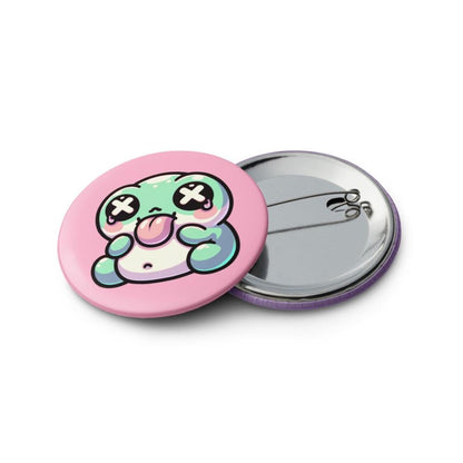 Fun Trippy Kawaii Pastel Goth Grunge Animals Set of 5 Pin Buttons