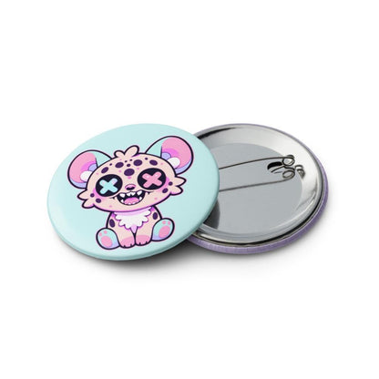 Creepy Cute Weirdcore Hyena Clowncore Set of 5 Pin Buttons