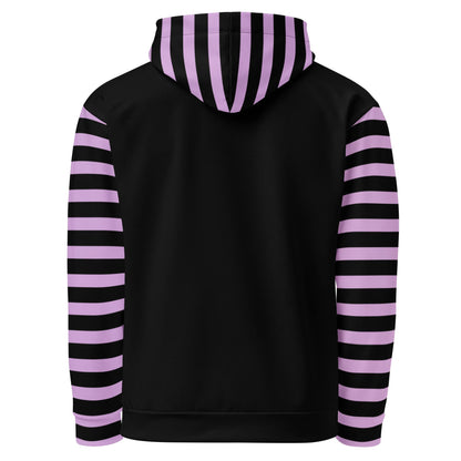Pastel Goth Striped Weirdcore Gore Grunge Skeleton Hyena Y2K Unisex Hoodie