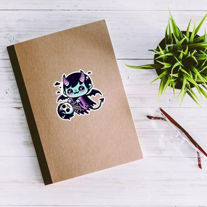 Spooky Cute Vampire Demon Boy Horror Weirdcore Goth Bubble-free Waterproof Vinyl Sticker
