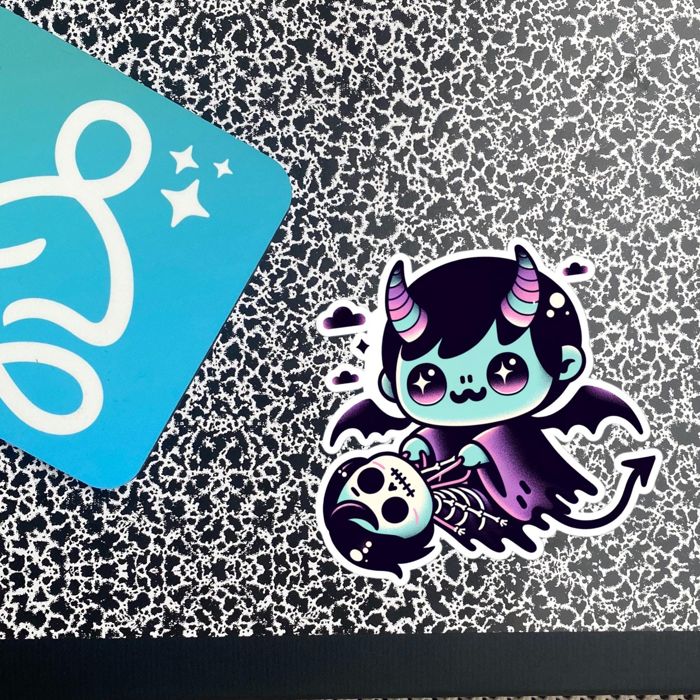 Spooky Cute Vampire Demon Boy Horror Weirdcore Goth Bubble-free Waterproof Vinyl Sticker