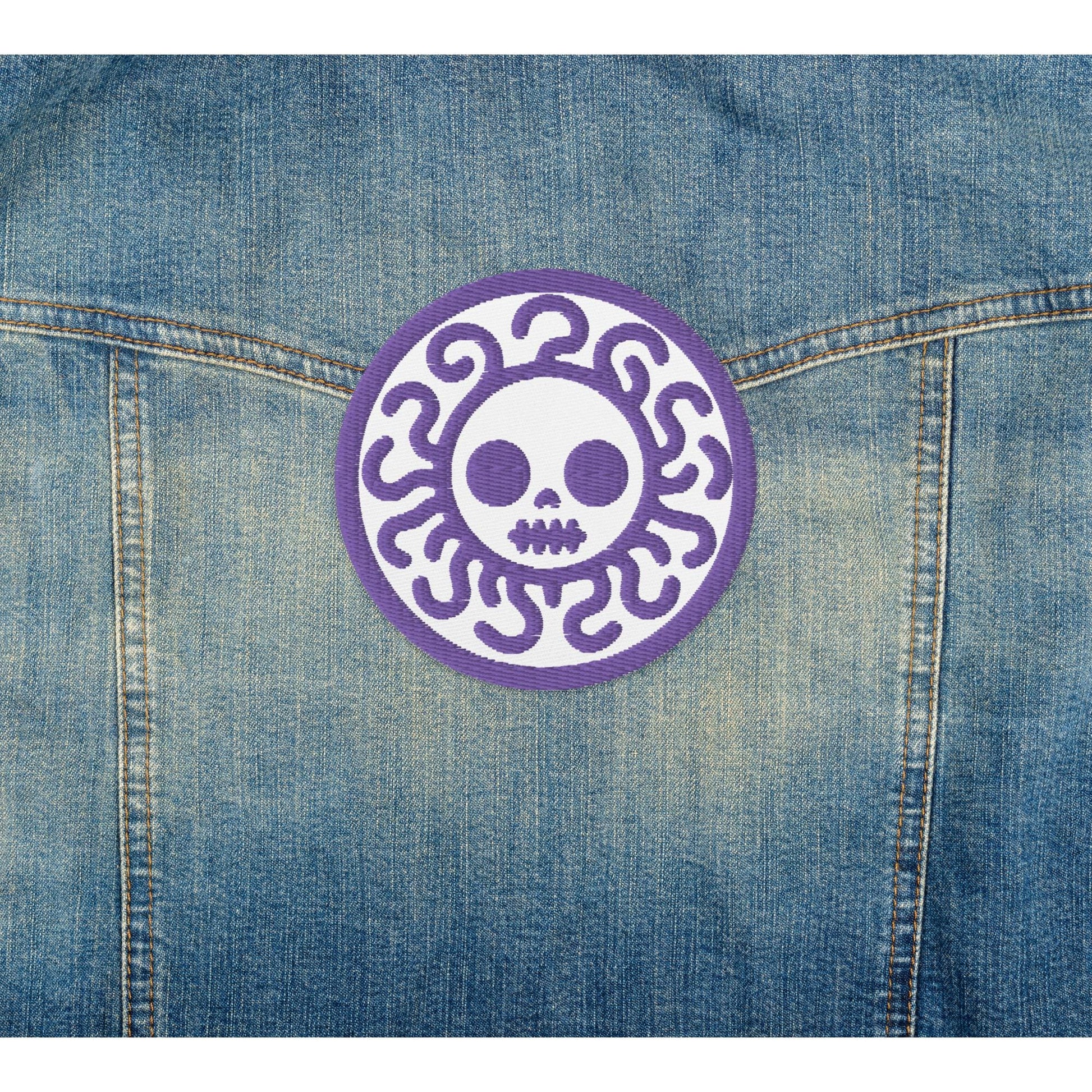 Spooky Cute Weirdcore Grunge Purple Medusa Goth Embroidered Patch
