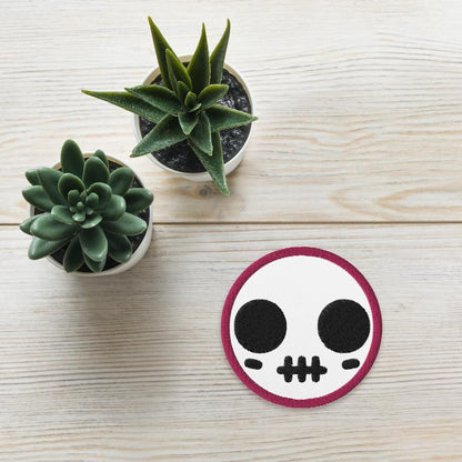 Spooky Cute Skull Weirdcore Grunge Goth Embroidered Patch